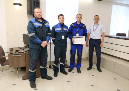 Команда ПУ «Брестгаз» - победитель конкурса профмастерства на звание «Лучшая бригада по техобслуживанию ГРП, ШРП» среди подразделений УП «Брестоблгаз»