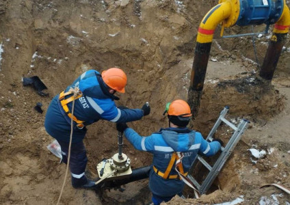 В Пинском районе проводятся работы по замене отключающего устройства на газопроводе высокого давления