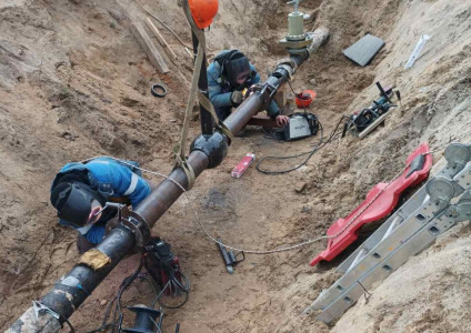 Работы на газопроводах высокого и среднего давления в Березовском районе